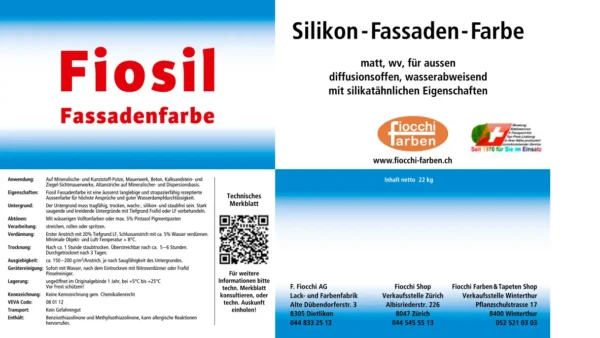 FiosilFassadenfarbe Fiosil Fassadenfarbe