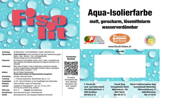 Fisolit Aqua-Isolierfarbe