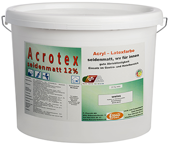 Acrotex Acryl-Latexfarbe seidenmatt 12%